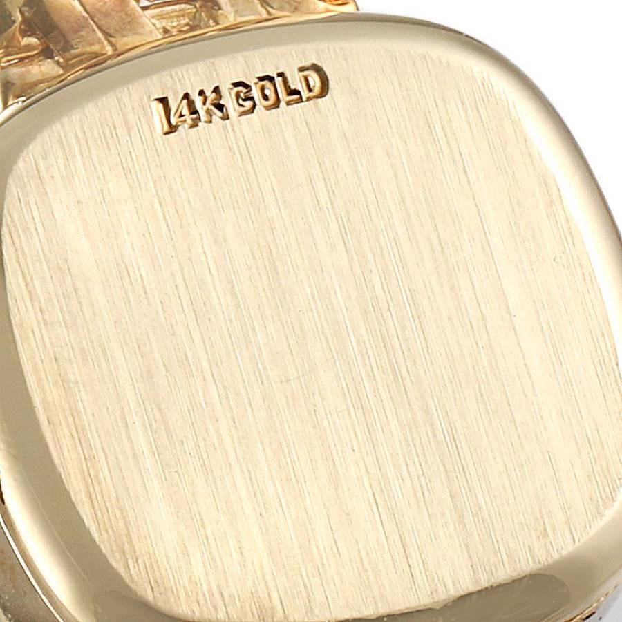 Rolex 14k Yellow Gold Diamond Bezel Vintage Cocktail Ladies Watch For Sale 3