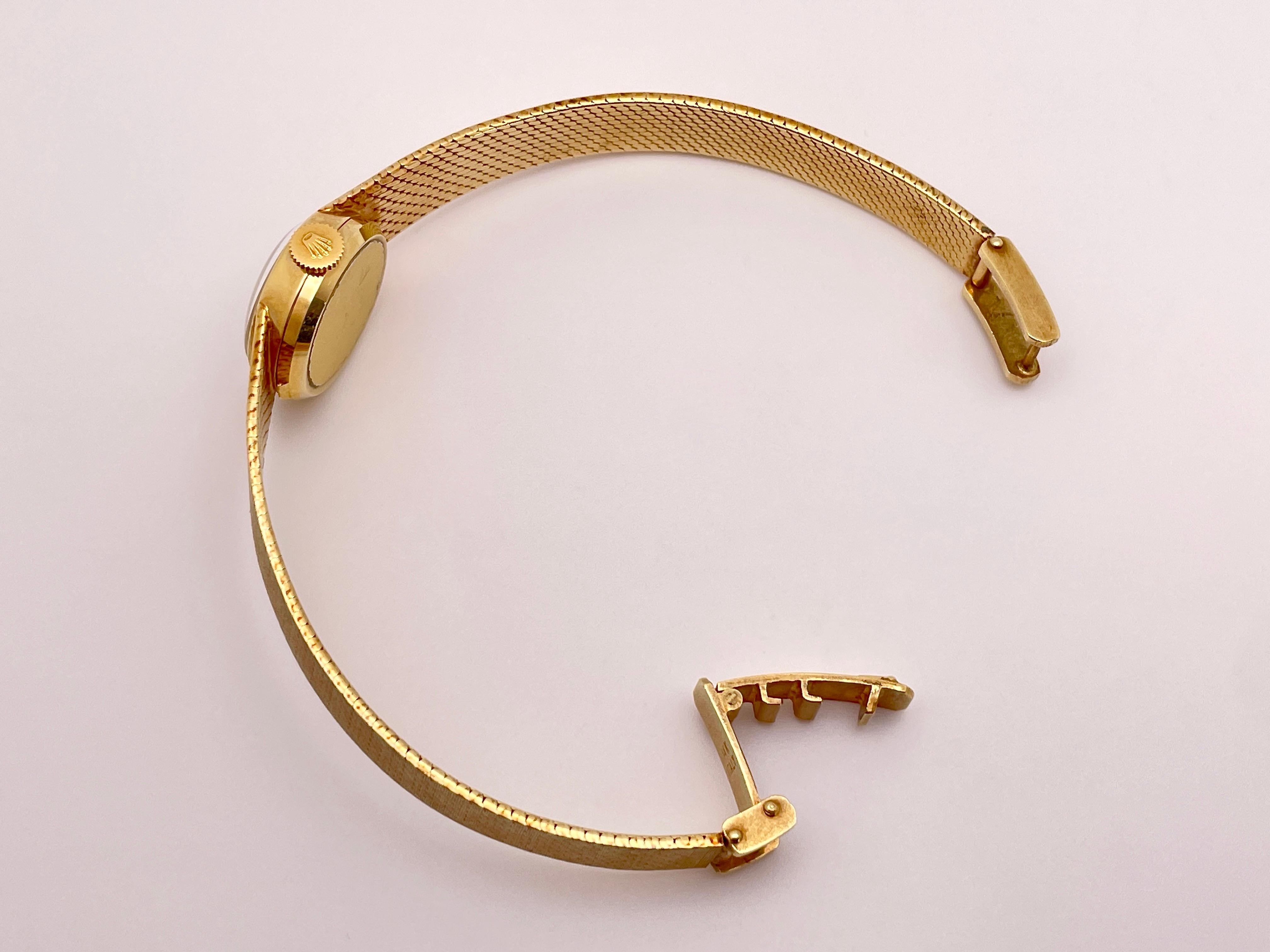 Rolex Women's Winding Watch 14K Yellow Gold 1