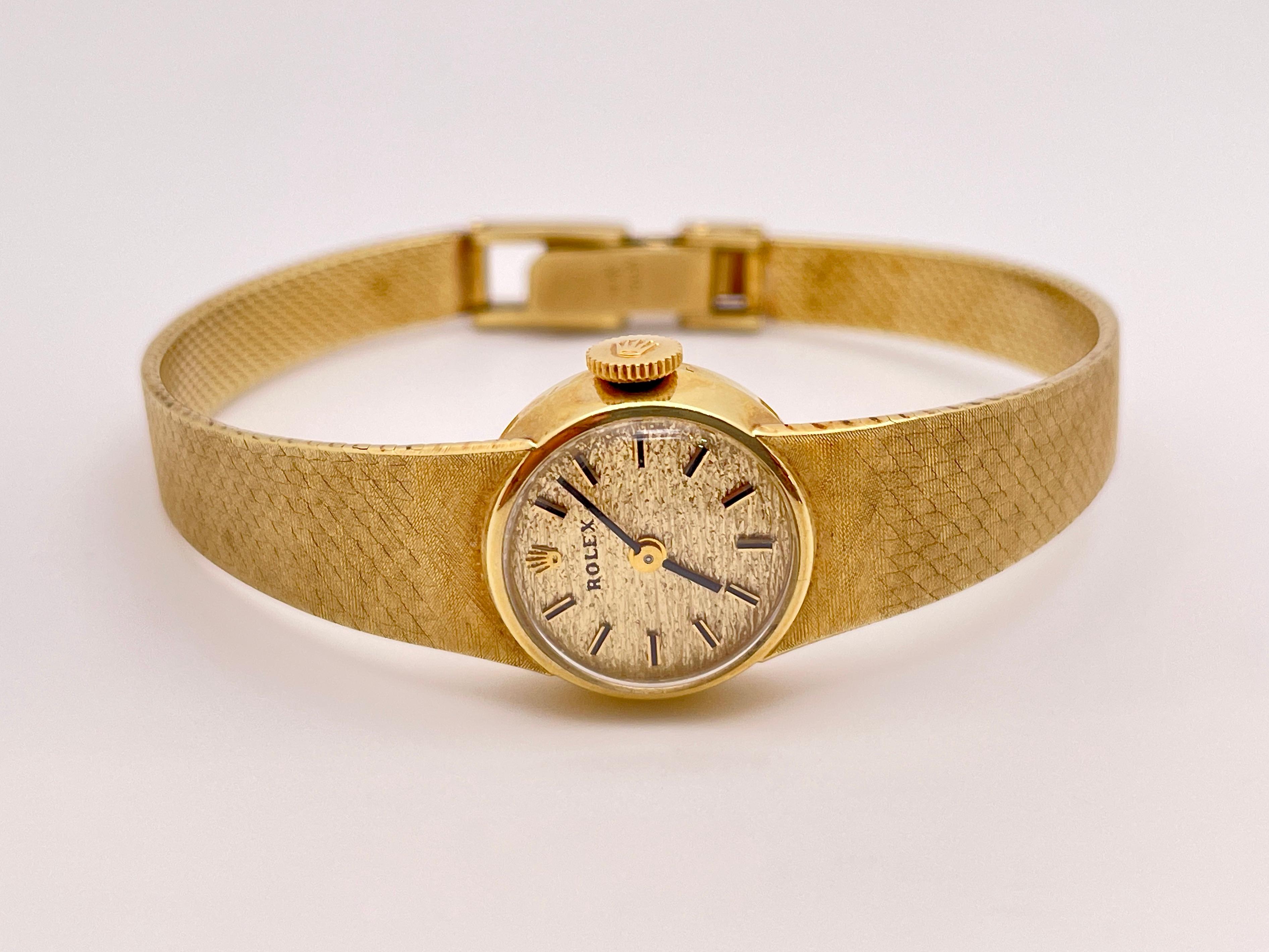 Rolex Women's Winding Watch 14K Yellow Gold 2