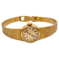 Rolex Women's Winding Watch 14K Yellow Gold