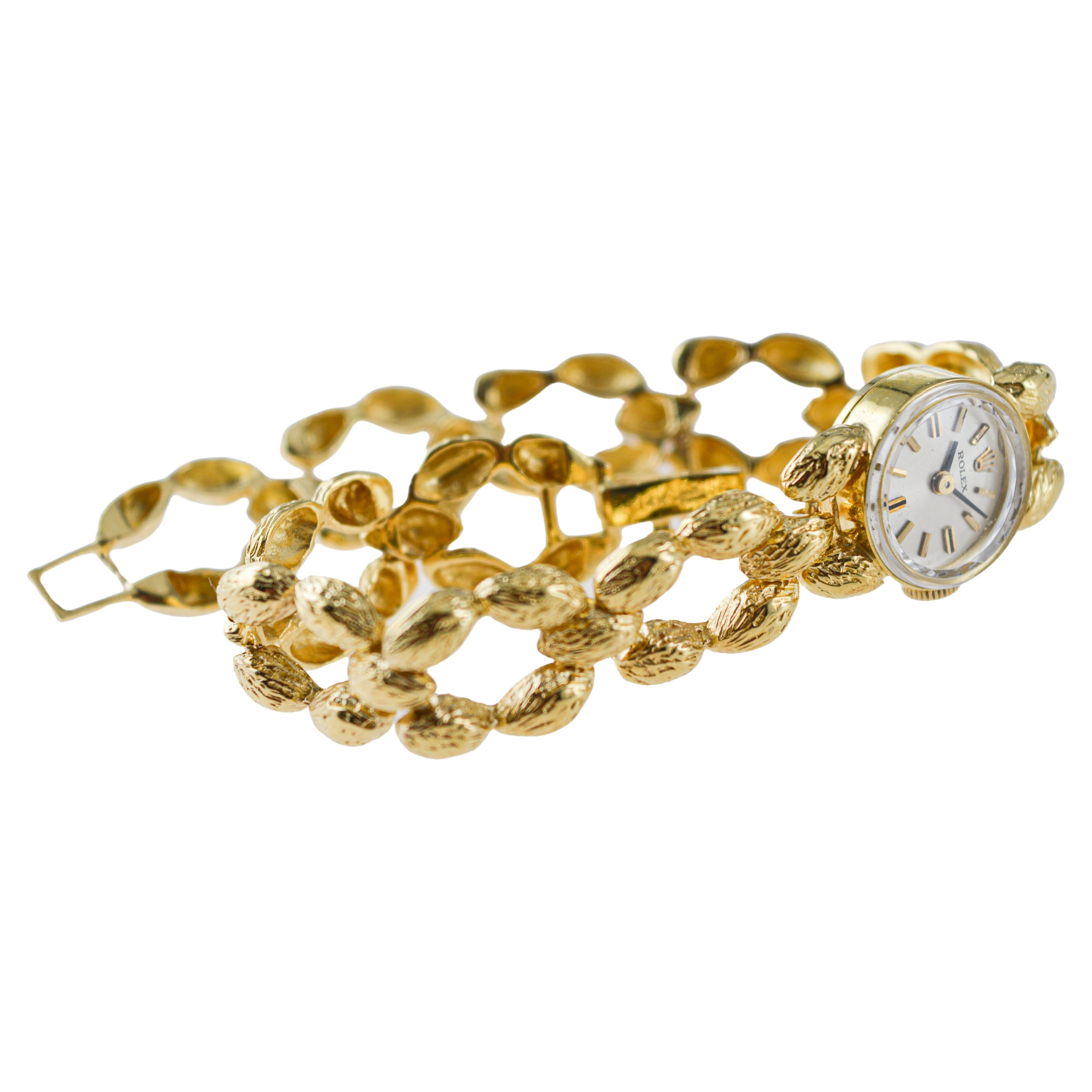 Rolex 14Kt Solid Gold Bracelet Watch  For Sale 1