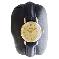 Rolex 14Kt Solid Gold Ladies Art Deco Watch circa 1953