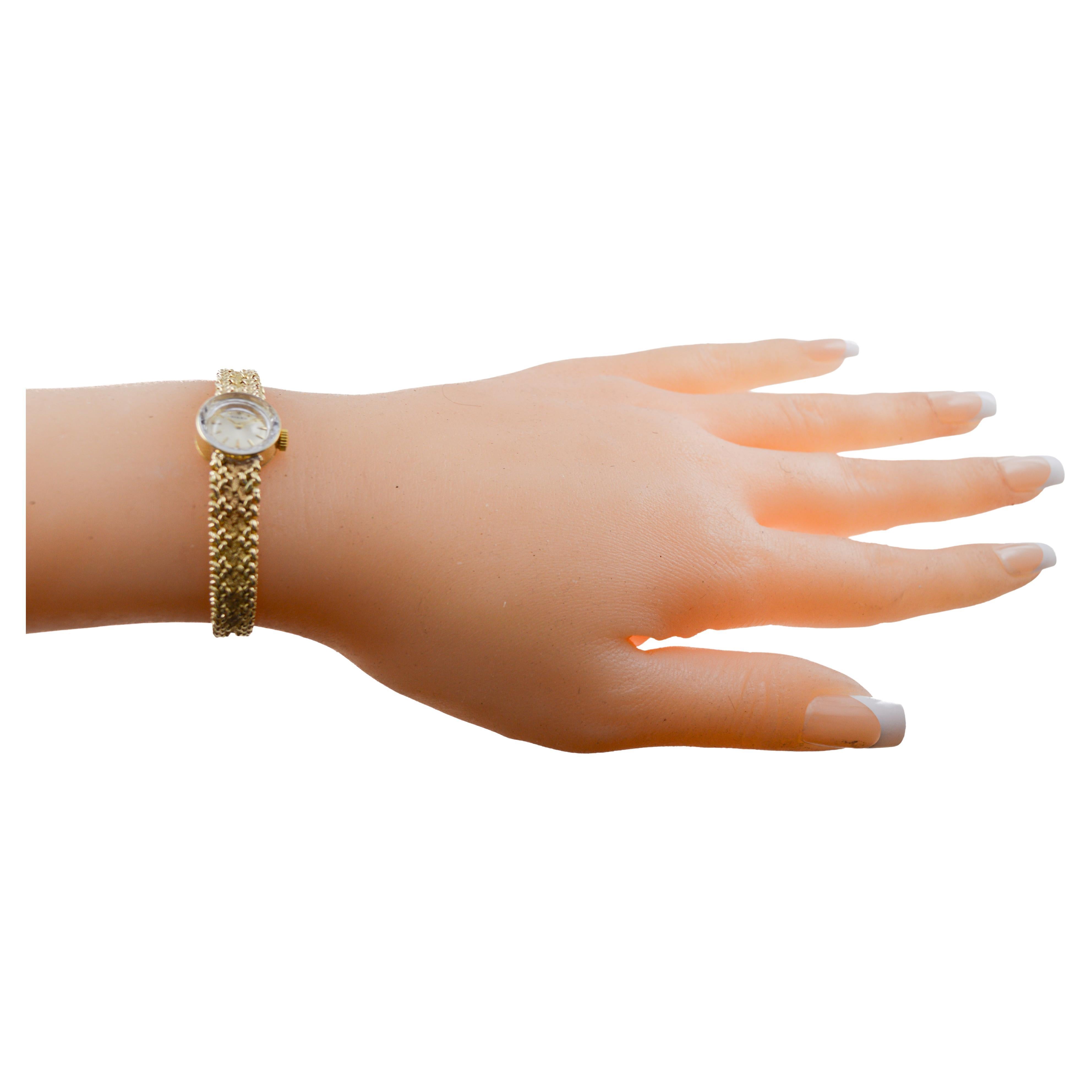 Rolex Bracelet pour dames en or massif 14Kt  Montre circa 1960's Entièrement d'origine 8