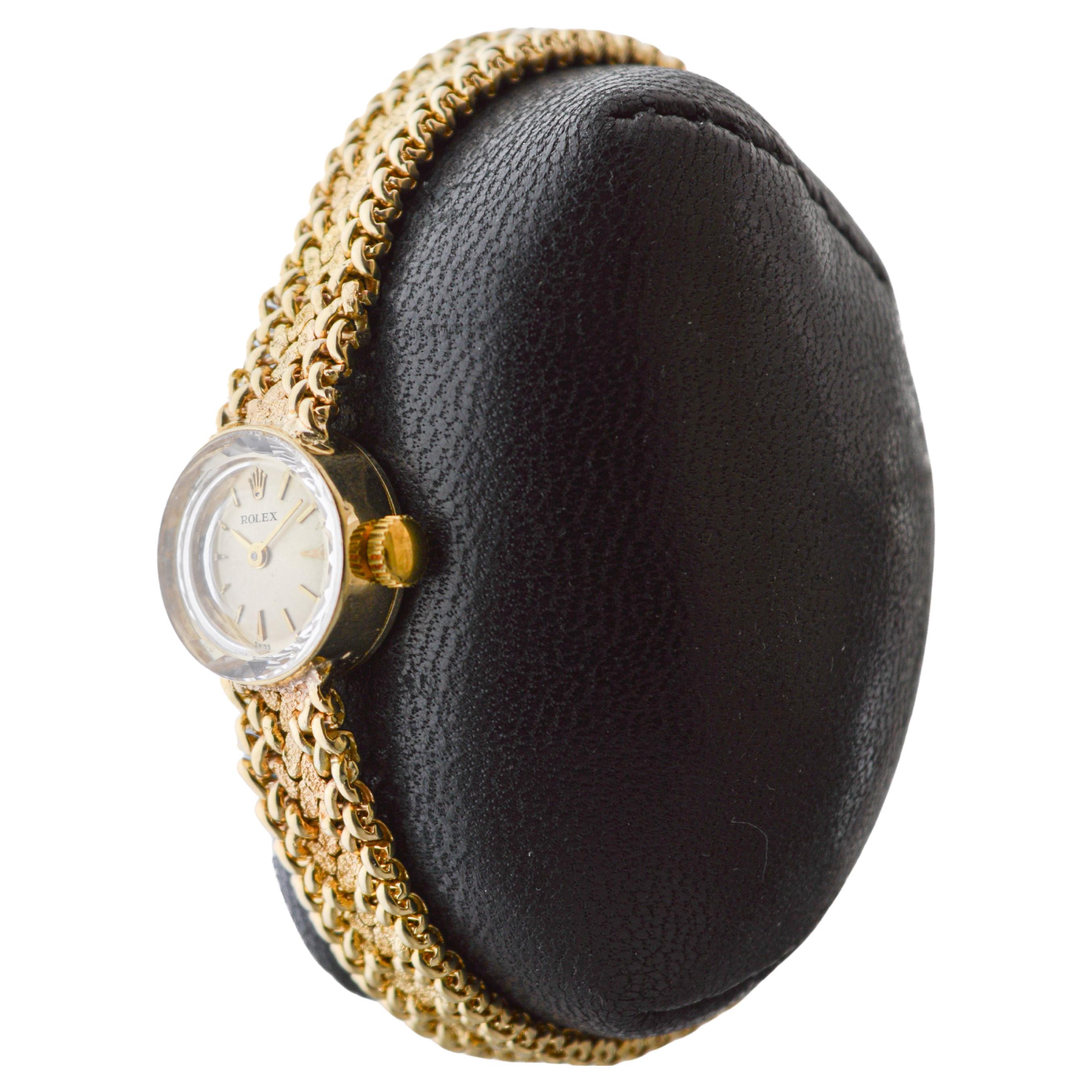 Rolex Bracelet pour dames en or massif 14Kt  Montre circa 1960's Entièrement d'origine 1