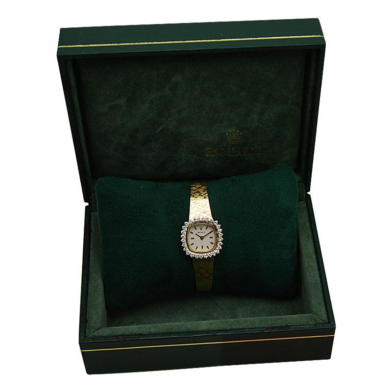 Rolex 14Kt. Solid Gold Ladies Diamond Dress Watch with Box and Papers from 1982 6