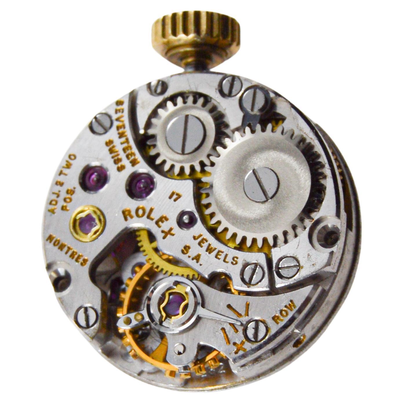 Rolex 14Kt Solid Gold Ladies Dress Watch circa 1960's in vendita 6