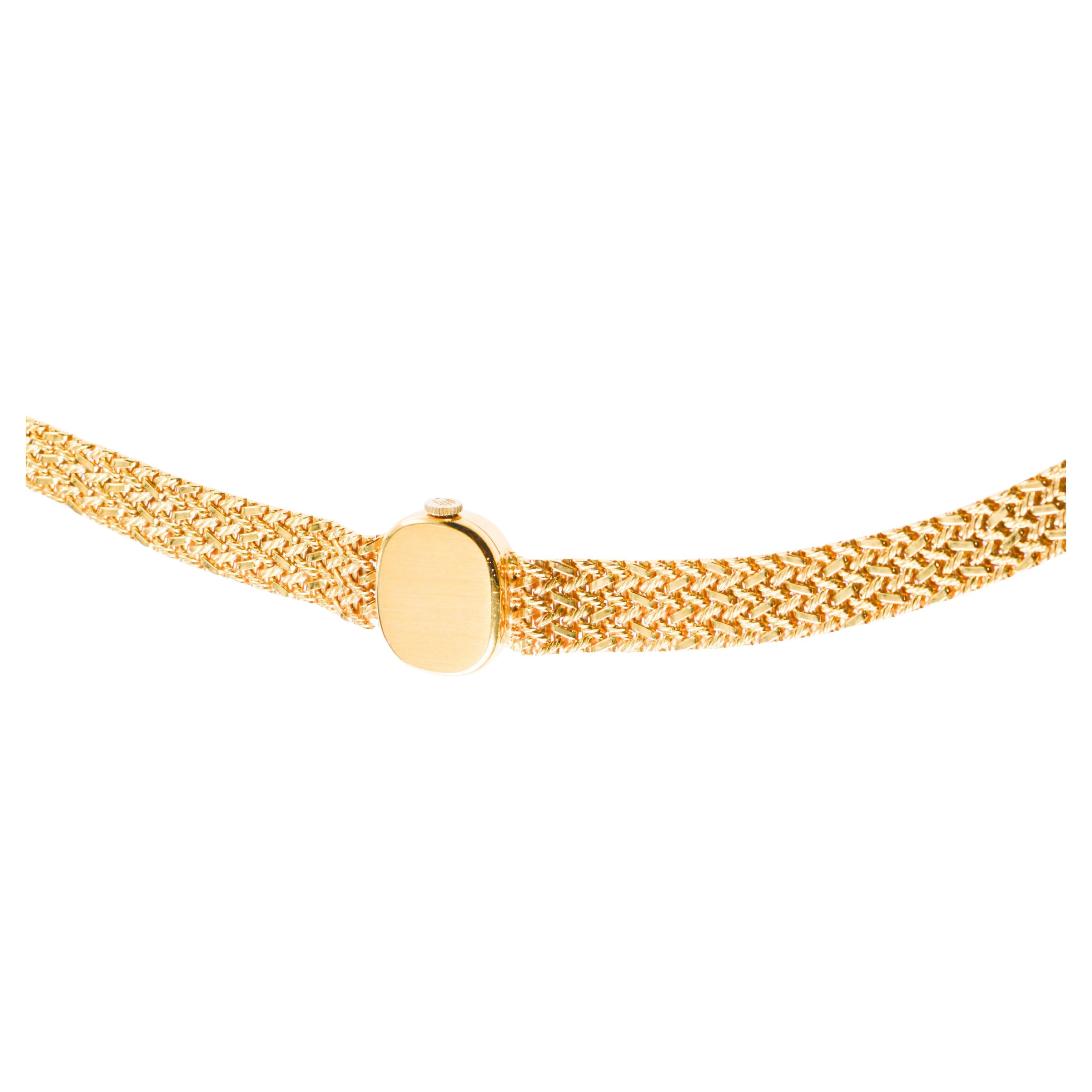 Rolex 14Kt Solid Gold Ladies Dress Watch circa 1960's For Sale 8