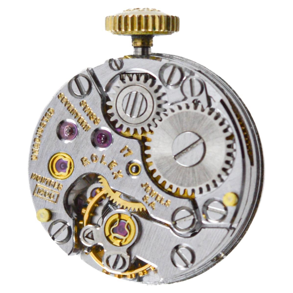 Rolex 14Kt Solid Gold Ladies Dress Watch For Sale 12
