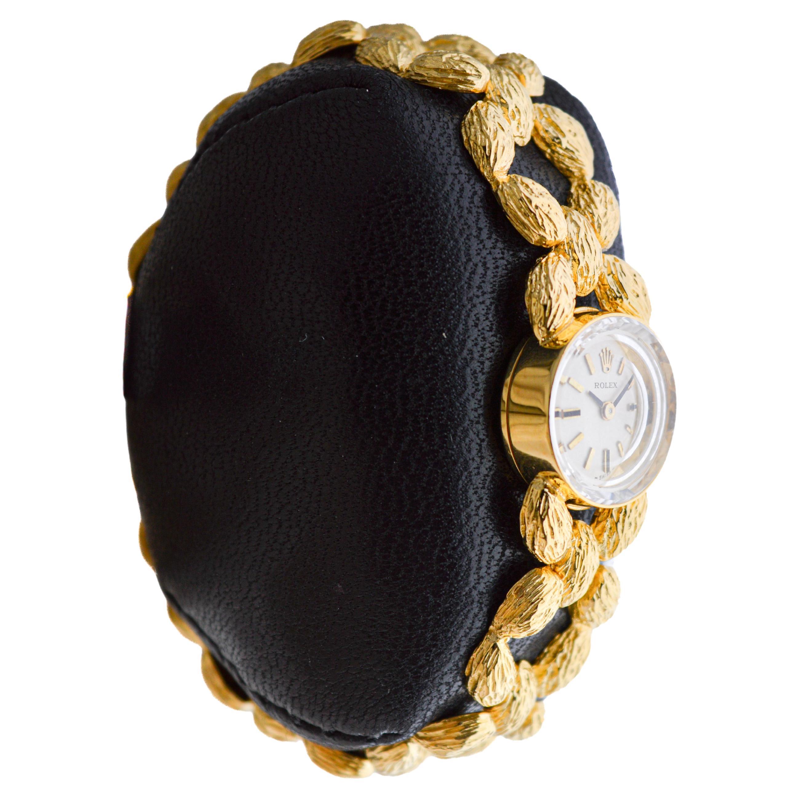 Women's Rolex 14Kt Solid Gold Ladies Dress Watch For Sale