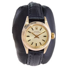 Rolex 14Kt. Solid Gold Ladies Watch with Original Dial in Nearly New Condition 