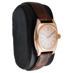 Rolex 14Kt Solid Rose Gold Rare Oyster Viceroy Art Deco Watch circa 1938