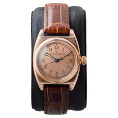 Rolex 14Kt Solid Rose Gold Rare Oyster Viceroy Art Deco Watch circa 1938