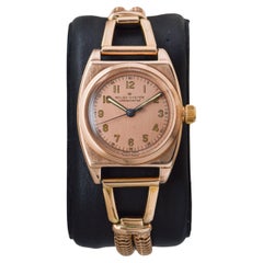 Rolex 14Kt Solid Rose Gold Rare Oyster Viceroy Art Deco Watch circa 1938