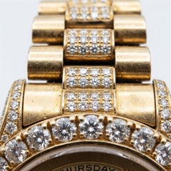 Rolex 15 Carat Diamond 18k Yellow Gold President Day-Date Watch