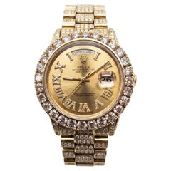 Rolex 15 Carat Diamond 18k Yellow Gold President Day-Date Watch