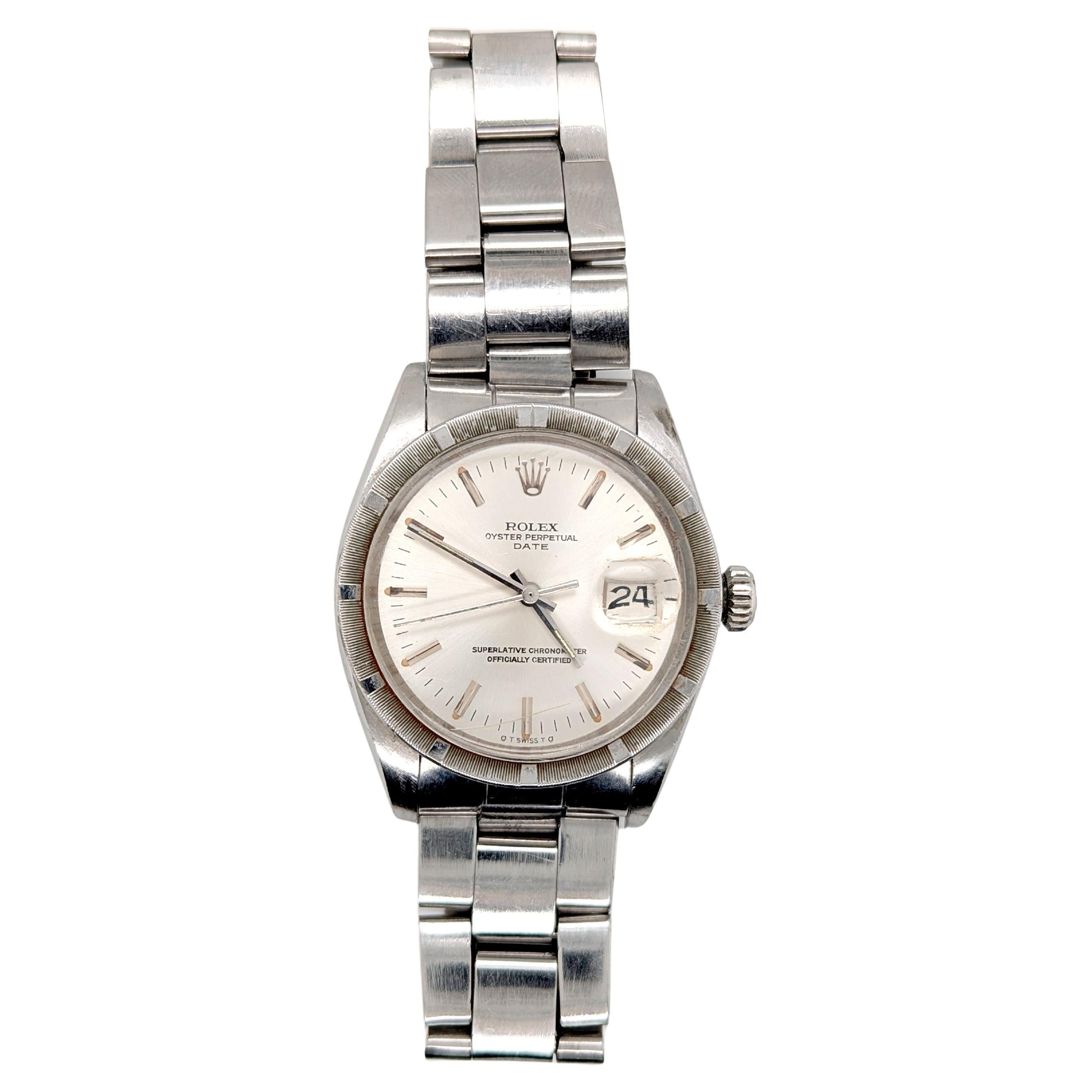 Rolex 1501 Oyster Perpetual Date Stainless 34mm 1976