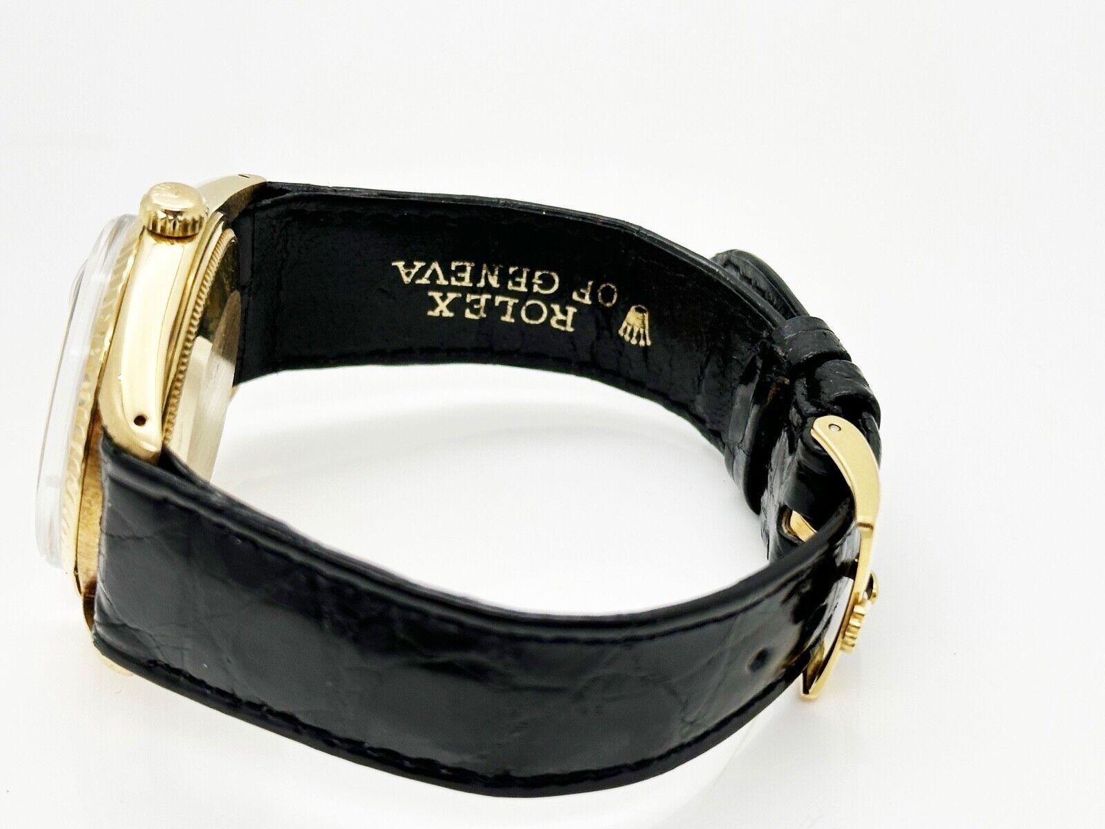 rolex oyster perpetual date leather strap