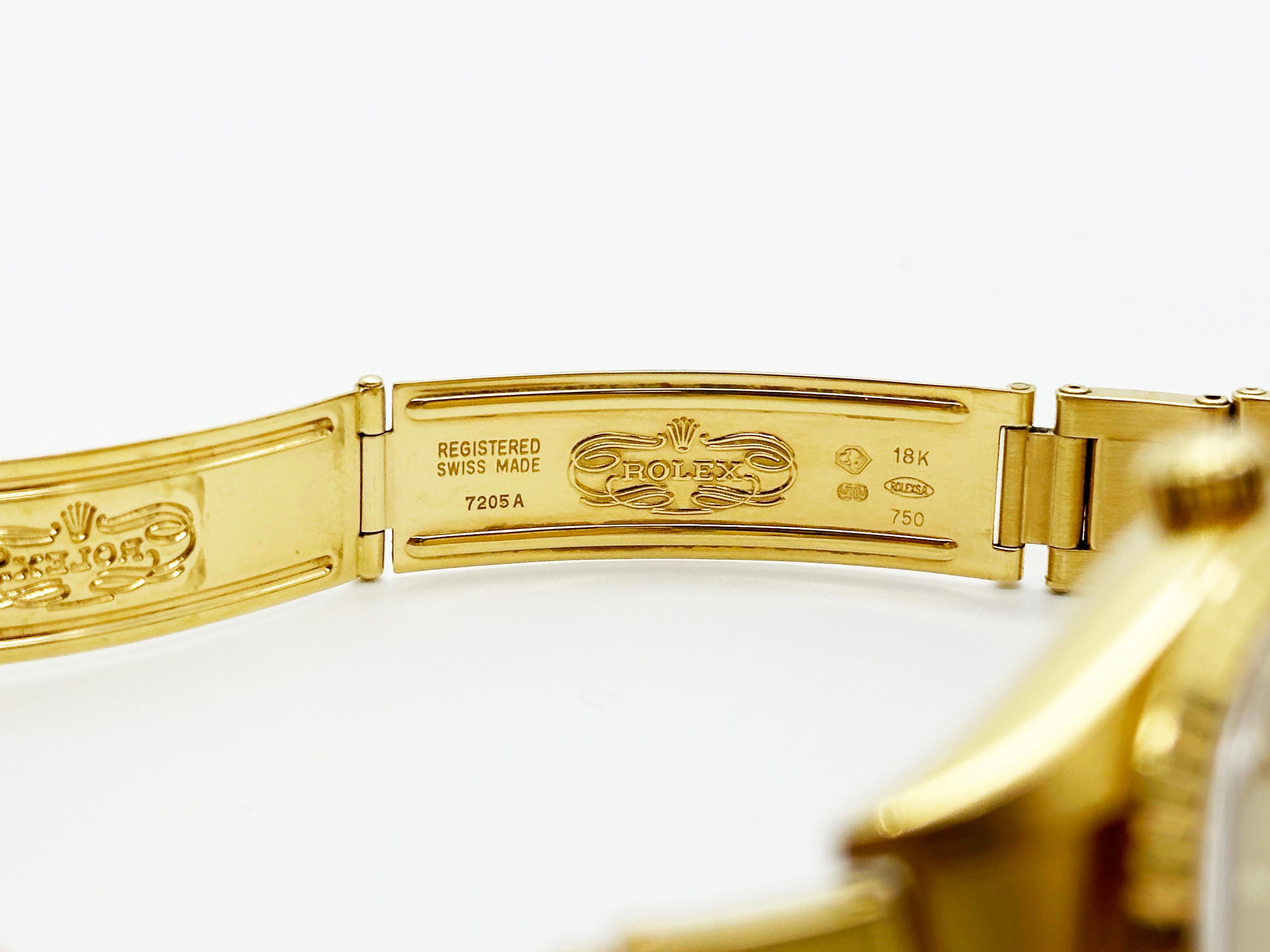 Rolex 15238 Date Champagne Dial 18K Yellow Gold Box Paper Unpolished COLLECTIBLE For Sale 8