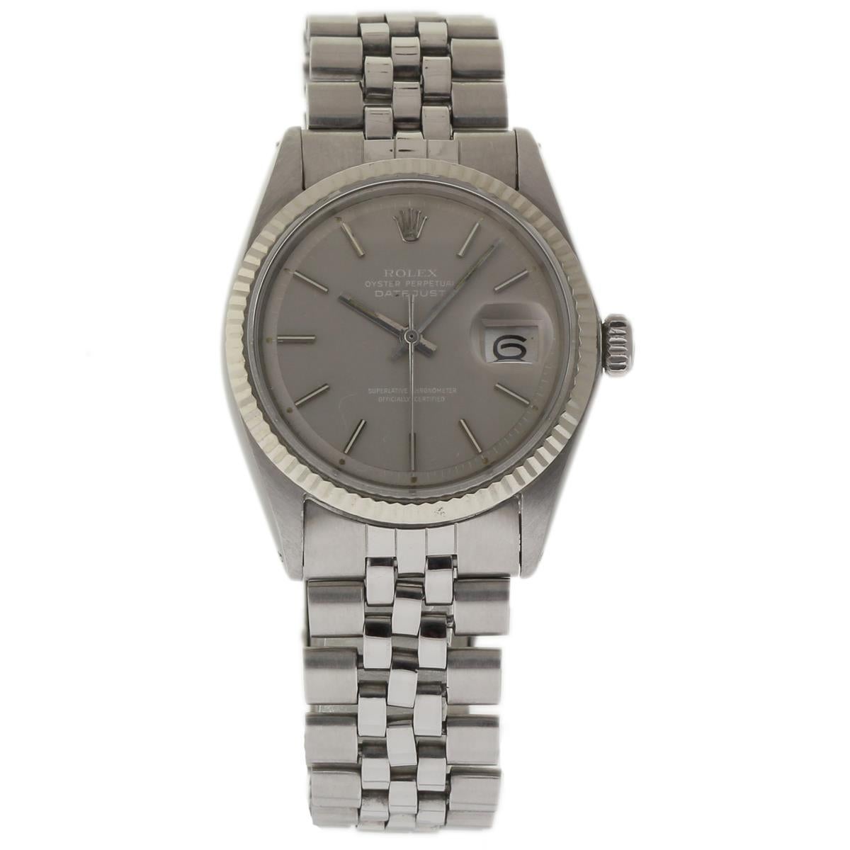 two tone datejust leather strap