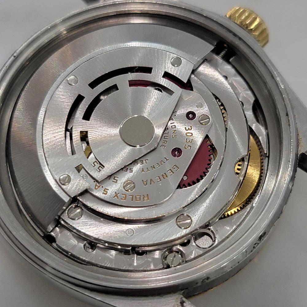 Rolex 16013 Datejust 36mm 18k SS Mens Custom Diamond Dial Automatic 1980s RA555 en vente 7