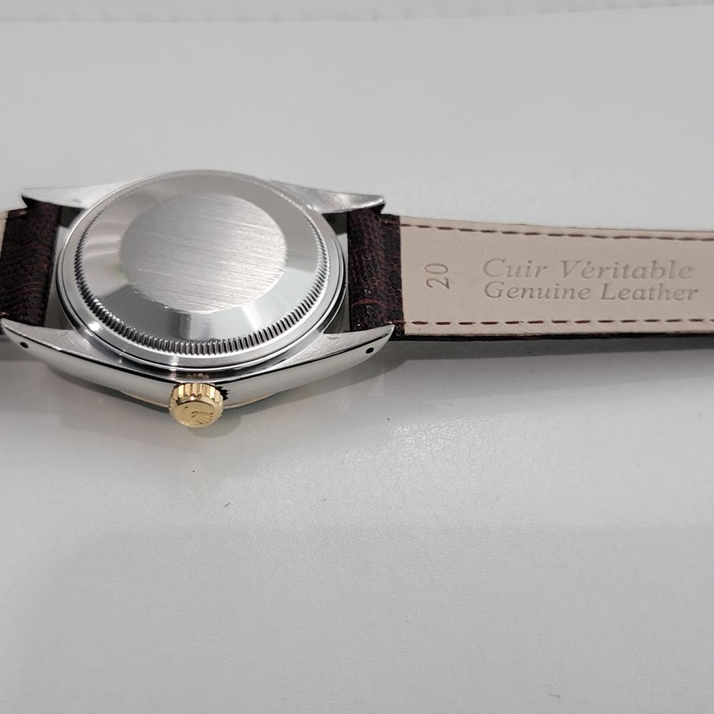 Rolex 16013 Datejust 36mm 18k SS Mens Custom Diamond Dial Automatic 1980s RA557B For Sale 6