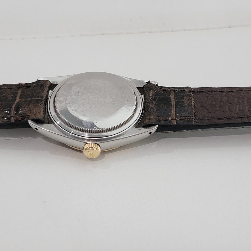 Rolex 16013 Datejust 36mm 18k SS Herren Diamant Zifferblatt Automatik 1980er Jahre Schweizer RA556B im Angebot 7