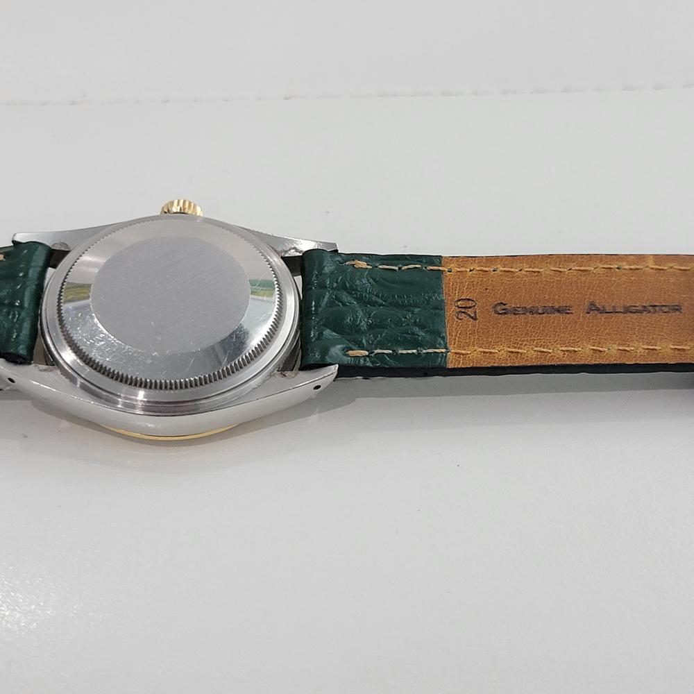 Rolex 16013 Datejust 36mm 18k SS Mens Diamond MOP Dial Automatic 1980s RA552B For Sale 6