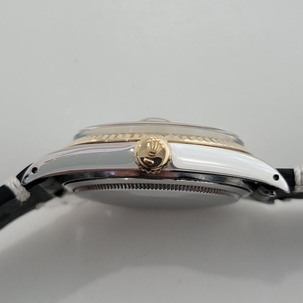 Rolex 16013 Datejust 36mm 18k SS Mens Diamond MOP Dial Automatic 1980s RA554B For Sale 5