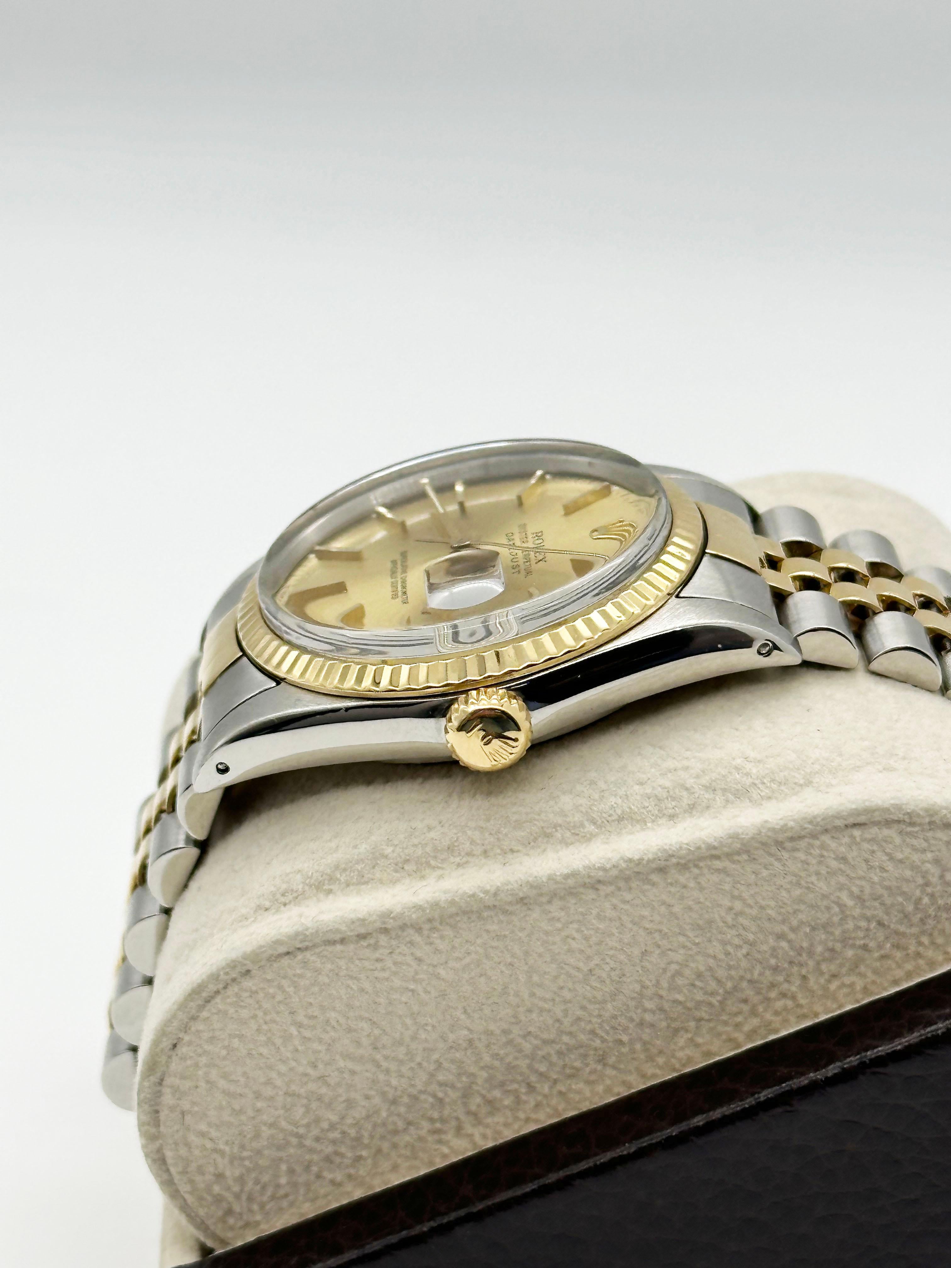Rolex 16013 Datejust 36mm Esfera Champán Oro Amarillo 18K Acero Inoxidable 1