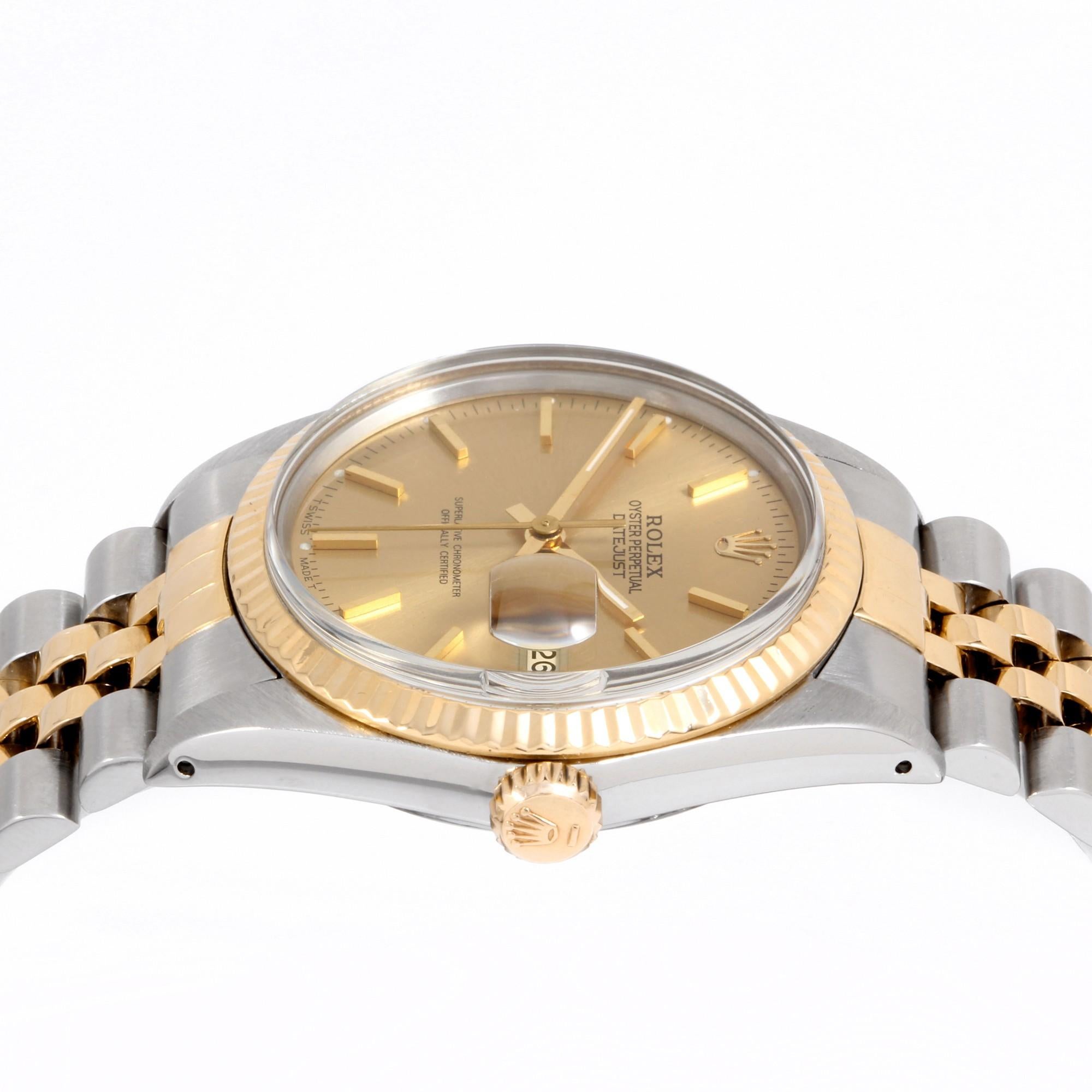 Rolex Datejust Reference #:16013. . Verified and Certified by WatchFacts. 1 year warranty offered by WatchFacts.