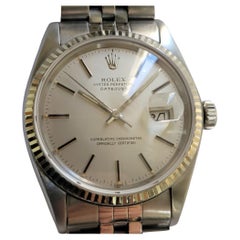 Rolex 16014 Datejust 36mm 18k White Gold SS Mens 1970s Vintage Automatic RA770