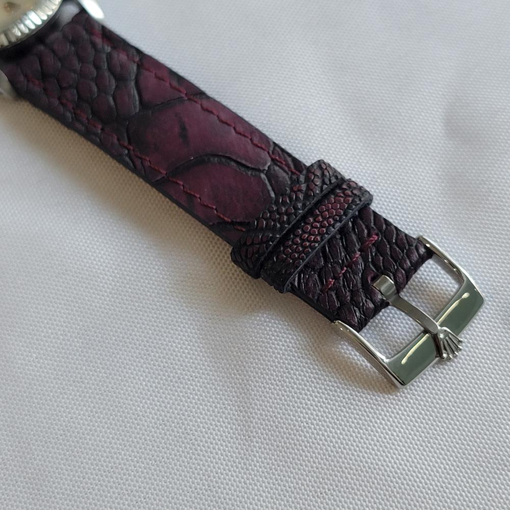 Rolex 16014 Datejust 36mm 18k White Gold SS Mens Automatic 1970s Vintage RA613 For Sale 4