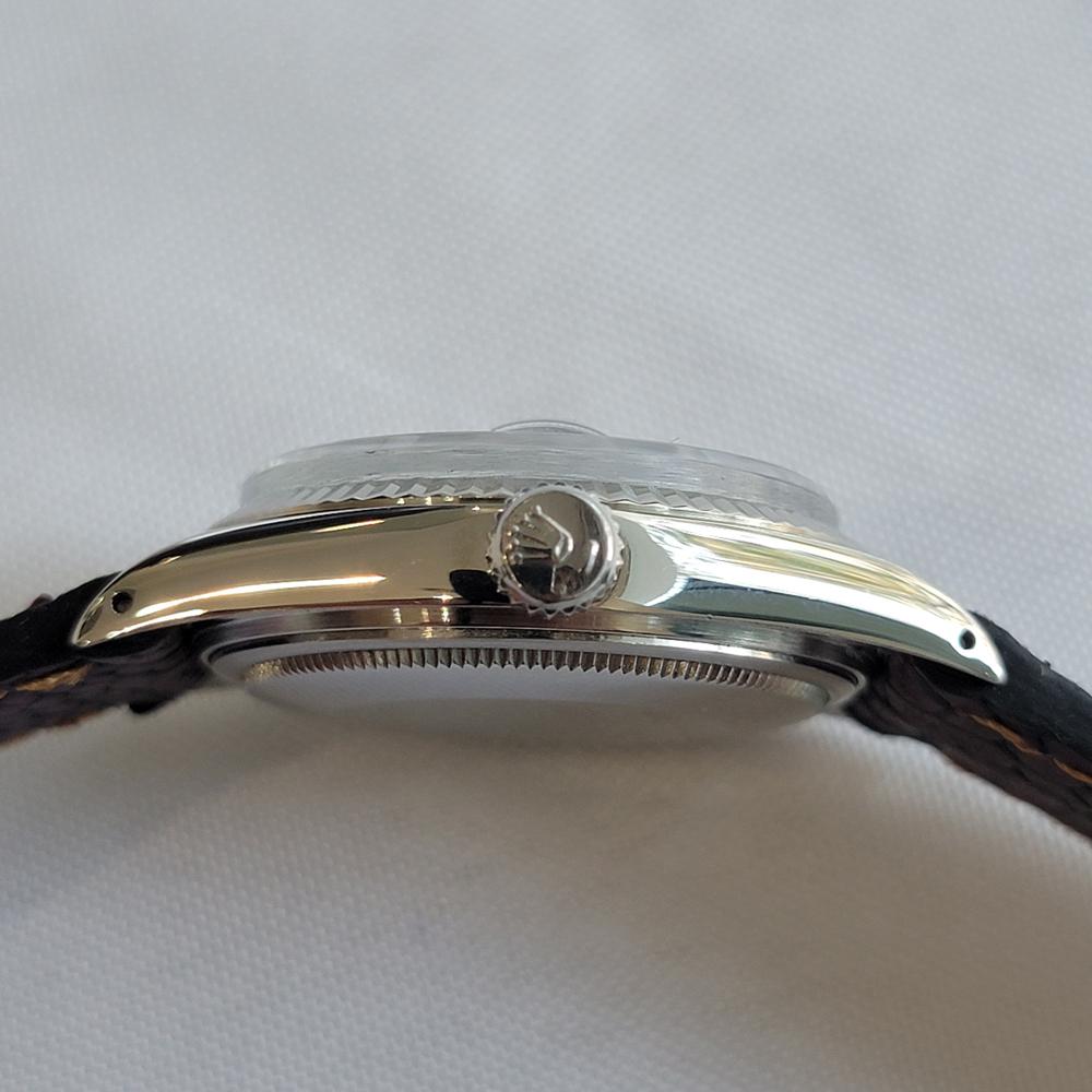 Rolex 16014 Datejust 36mm 18k White Gold SS Mens Automatic 1970s Vintage RA613 For Sale 5