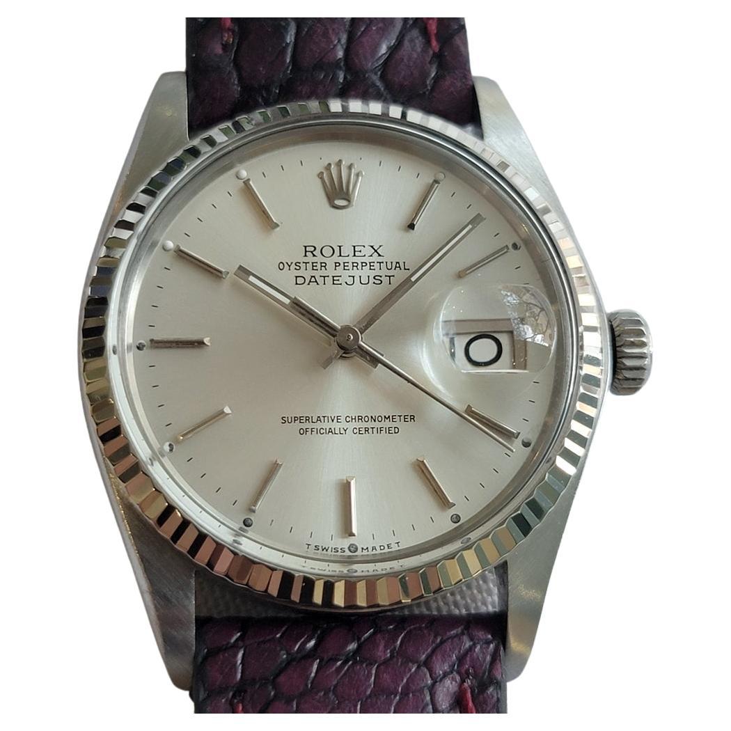 Rolex 16014 Datejust 36mm 18k White Gold SS Mens Automatic 1970s Vintage RA613