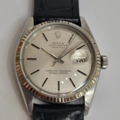 Rolex 16014 Oyster Datejust 36mm 18k White Gold SS Mens 1970s Automatic RA770C
