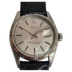 Rolex 16014 Oyster Datejust 36mm 18k White Gold SS Mens 1970s Automatic RA770C