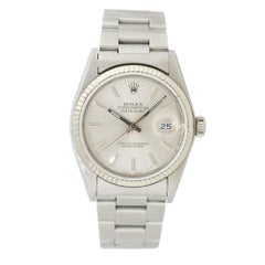 Rolex 16030 Datejust Stainless Steel 36mm Silver Dial Watch