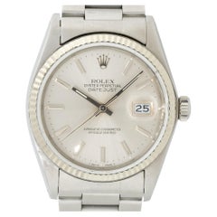 Rolex 16030 Datejust Stainless Steel 36mm Silver Dial Watch