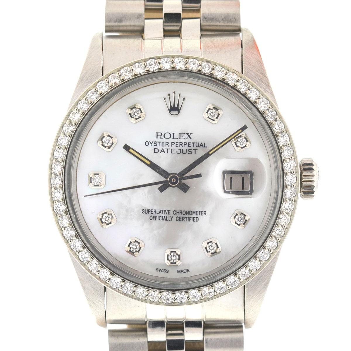 Company - Rolex
Model - 16030 Datejust
Case Metal - Stainless Steel
Case Measurement - 36mm
Bracelet - Stainless Steel (Stretch on the bracelet)- Fits Wrist Size - 7.5