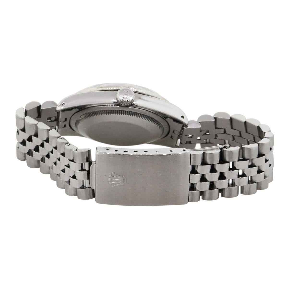 Round Cut Rolex 16220 Datejust Wristwatch