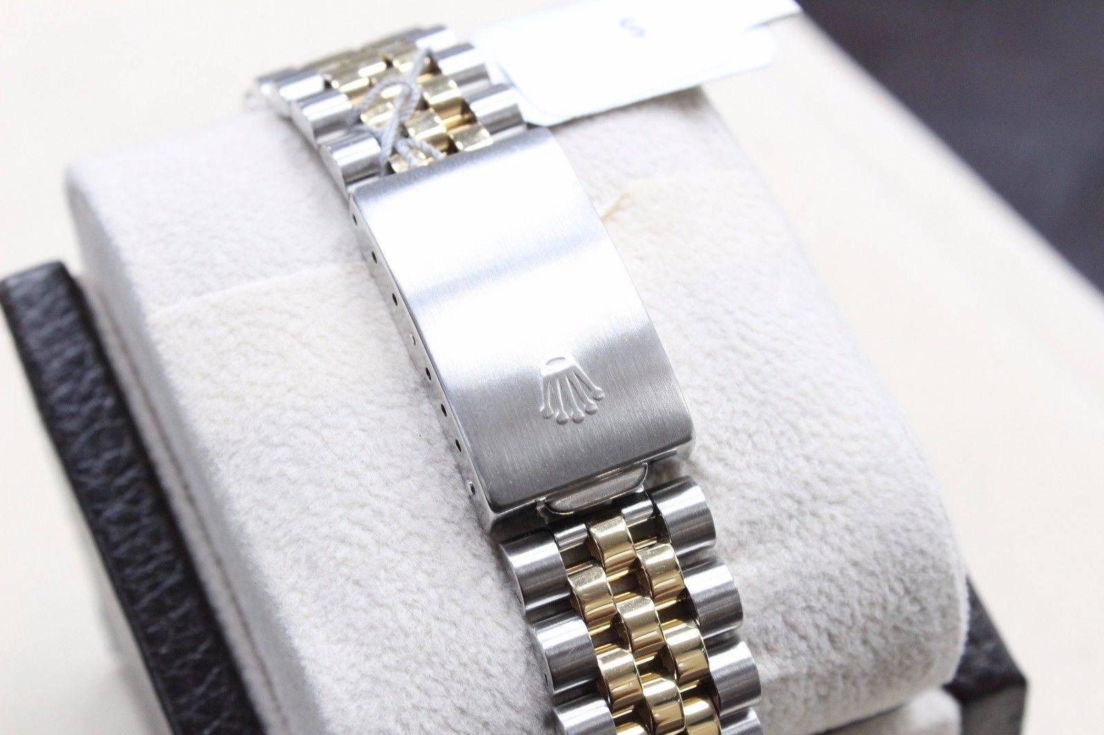 Rolex 16233 Datejust 18 Karat Yellow Gold and Stainless Steel Silver Dial 3