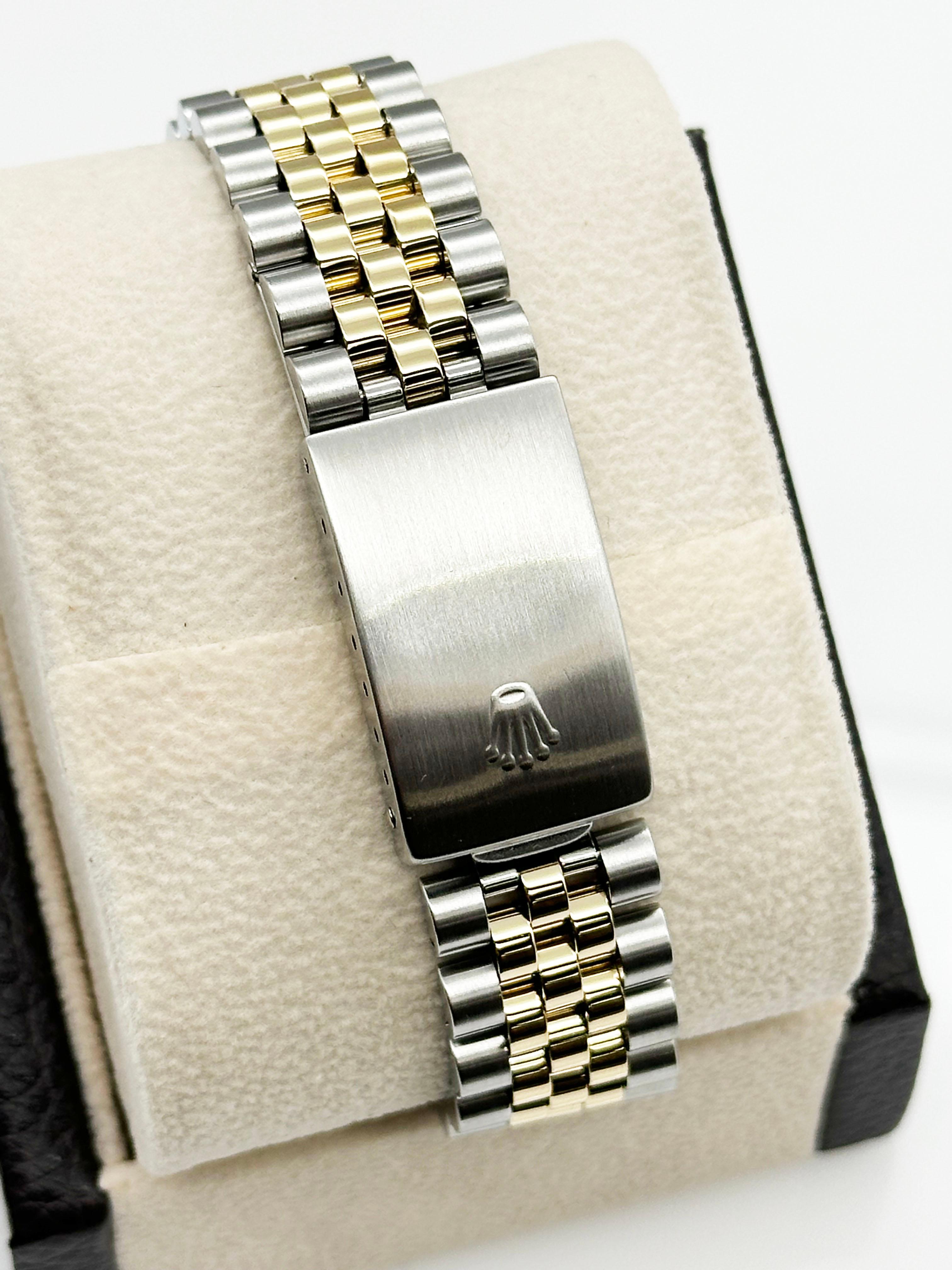Rolex 16233 Datejust 36mm Blaues Zifferblatt 18K Gelbgold Edelstahl 1