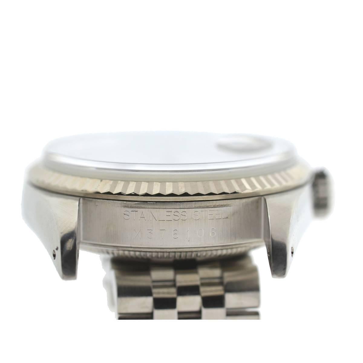 Rolex 16234 Datejust Steel Jubilee Bracelet Silver Roman Dial Watch 7