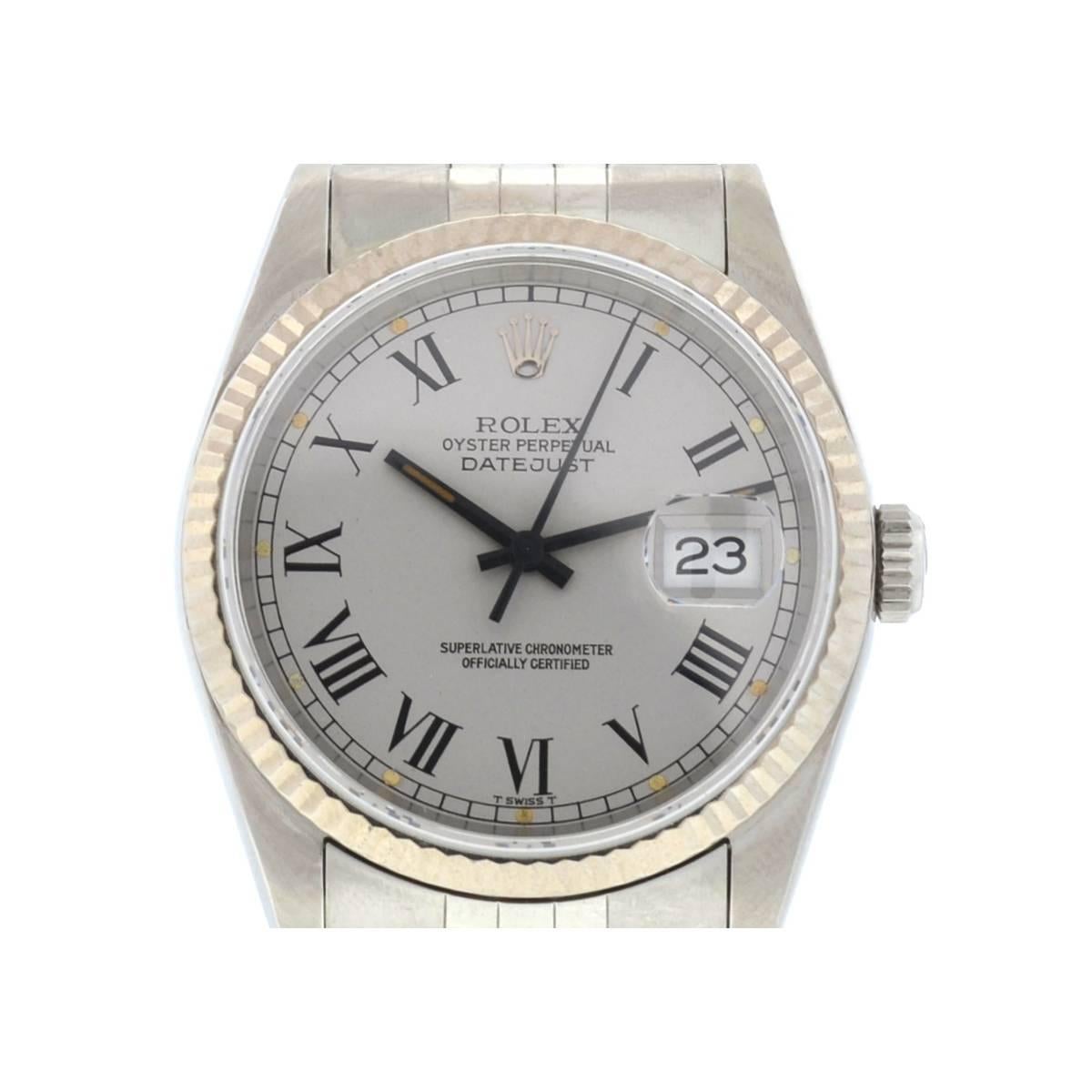Company-Rolex
Style-Luxury Watch
Model-Datejust
Reference Number-16234
Case Metal-Stainless Steel
Case Measurement-36mm
Bracelet-Stainless Steel - 7