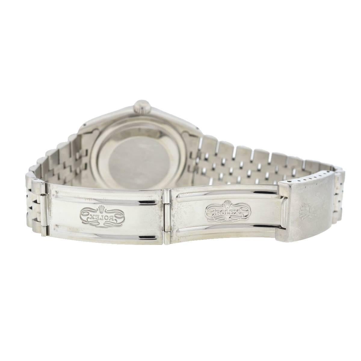 Rolex 16234 Datejust Steel Jubilee Bracelet Silver Roman Dial Watch 5
