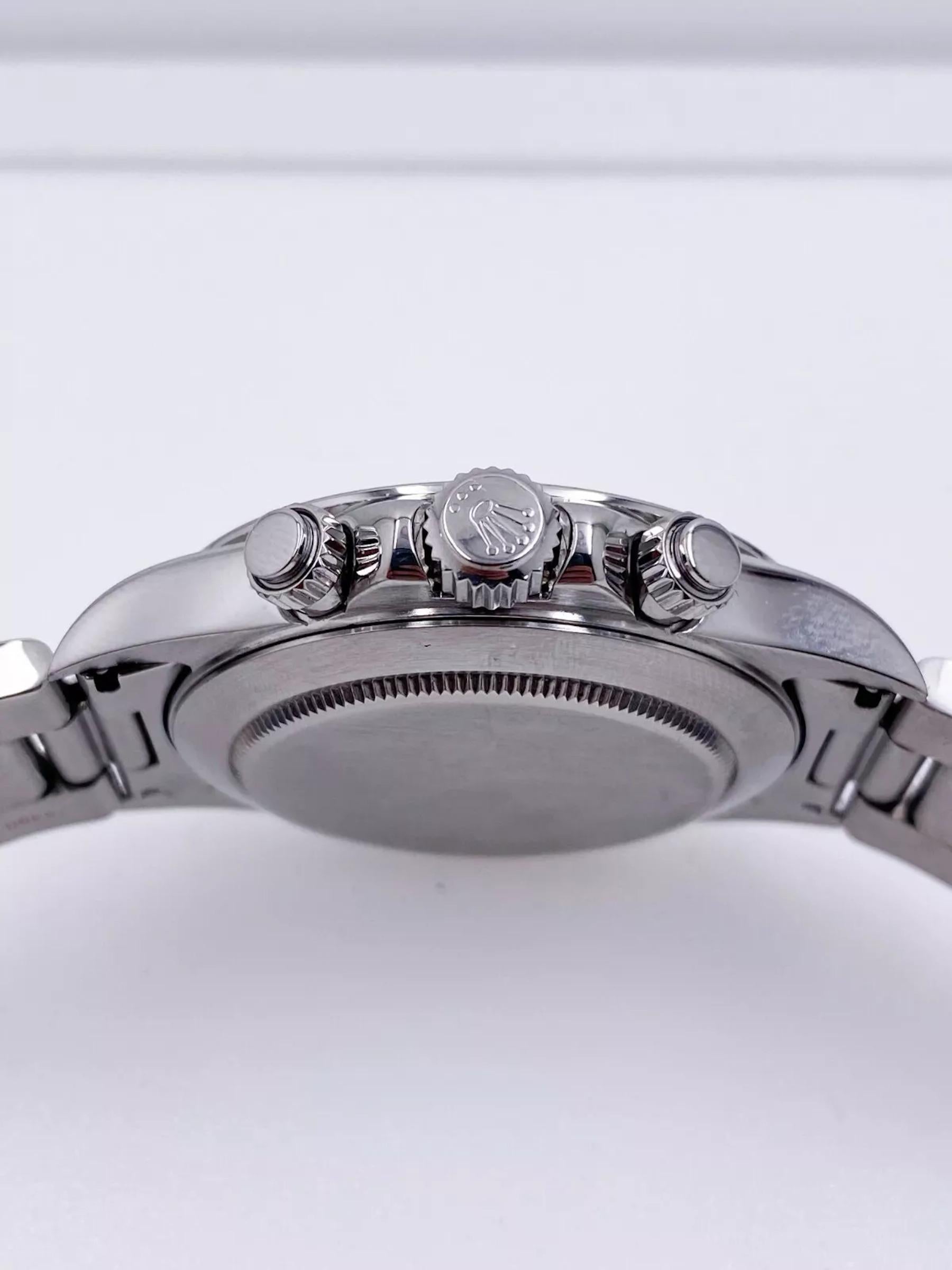 Rolex Daytona 16520 Montre Zenith Movement avec cadran blanc et boîte en acier inoxydable 2