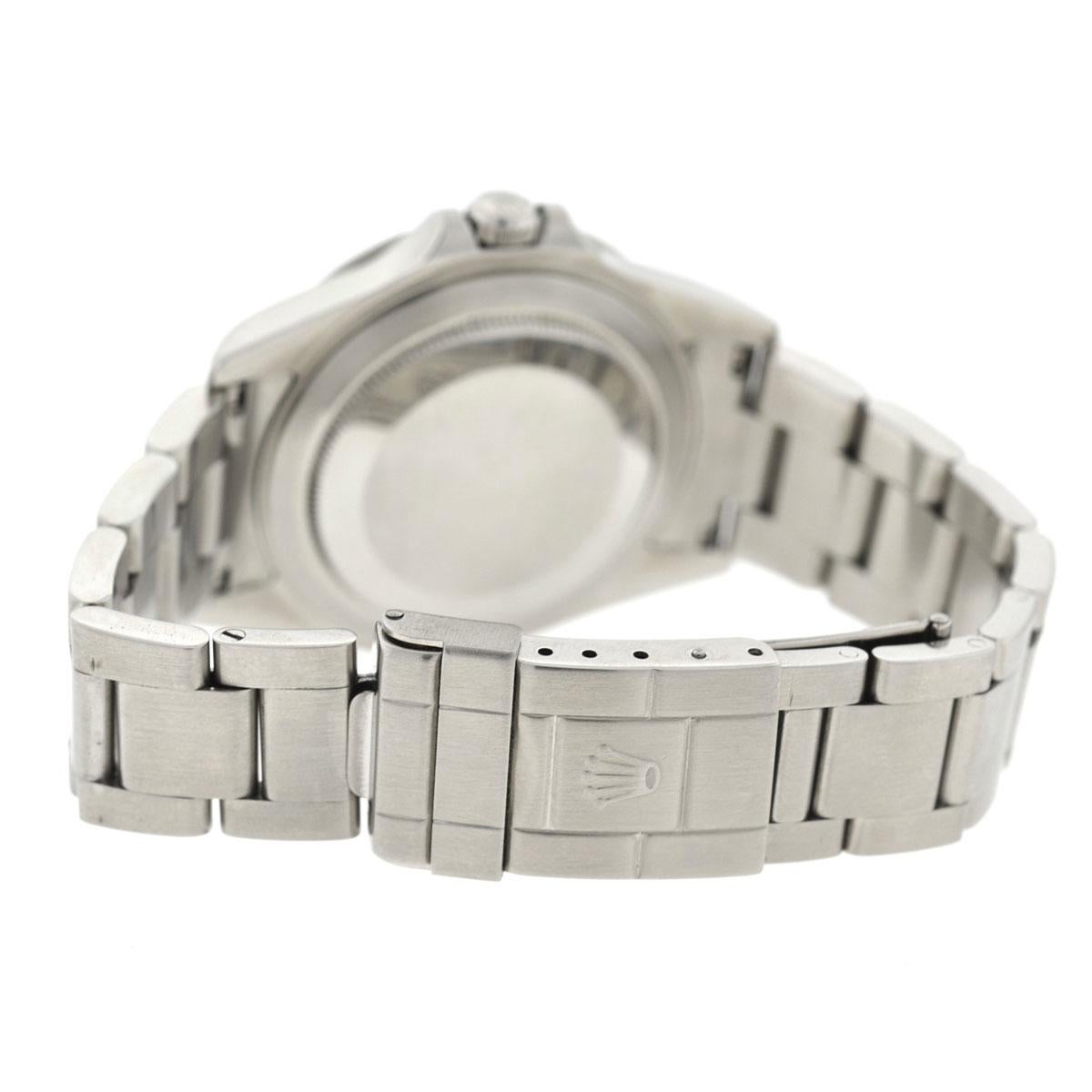 Men's Rolex 16570 Explorer II 3186 Movement Bezel Engraved Automatic Watch