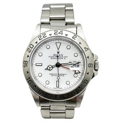 Rolex 16570 Explorer II White Dial Stainless Steel Box Service Paper