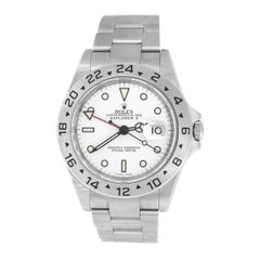 Rolex 16570 Explorer II White Dial Watch