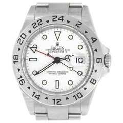 Rolex 16570 Explorer II White Dial Watch